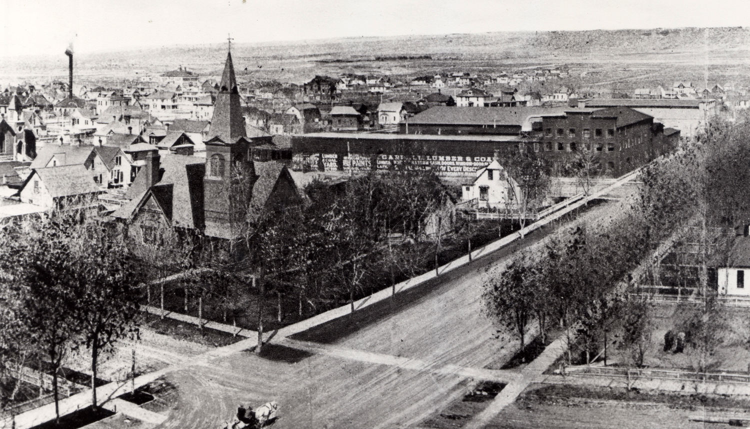 Downtown looking northwest, 1900s